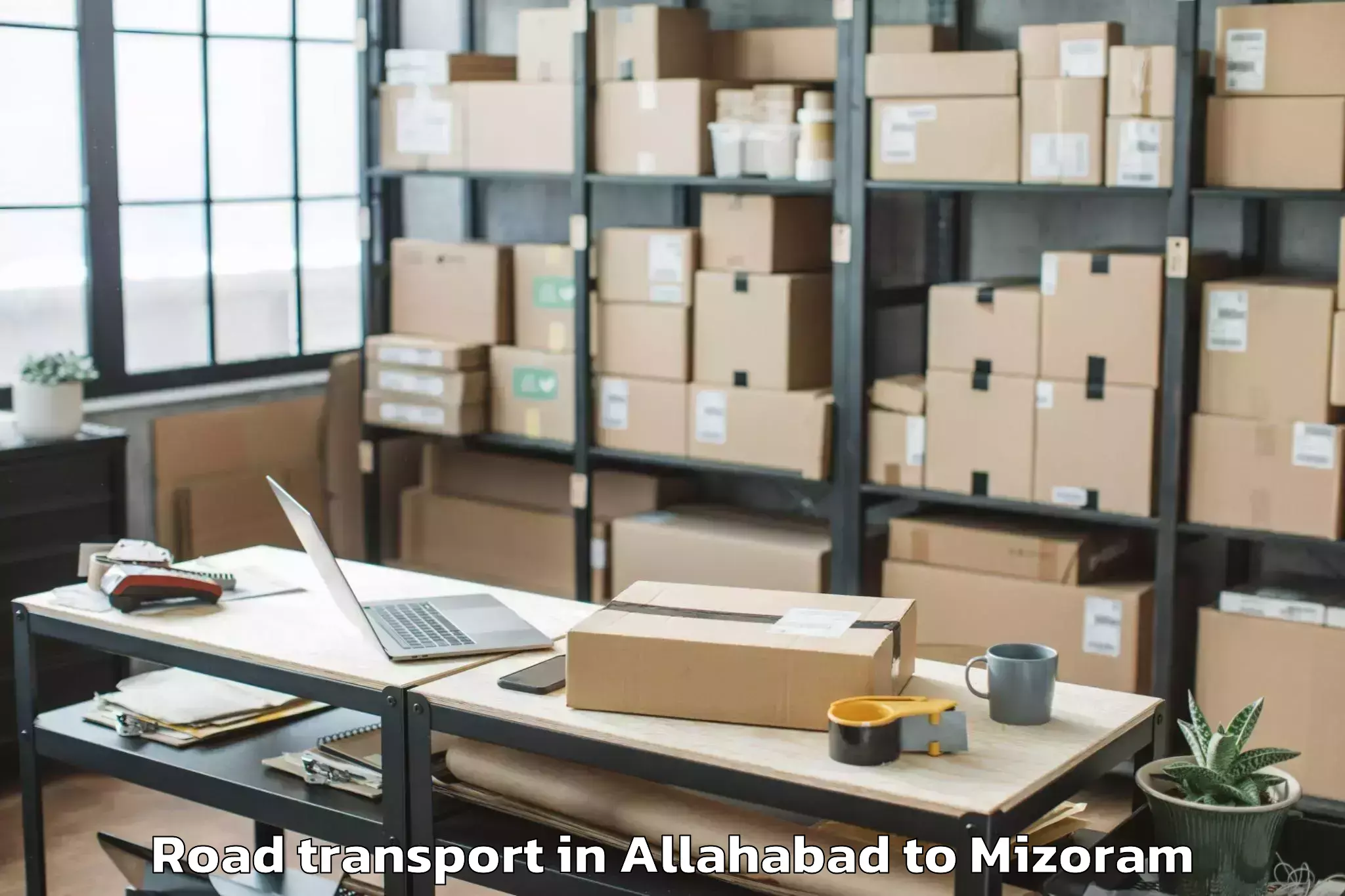 Book Allahabad to Sairang Road Transport